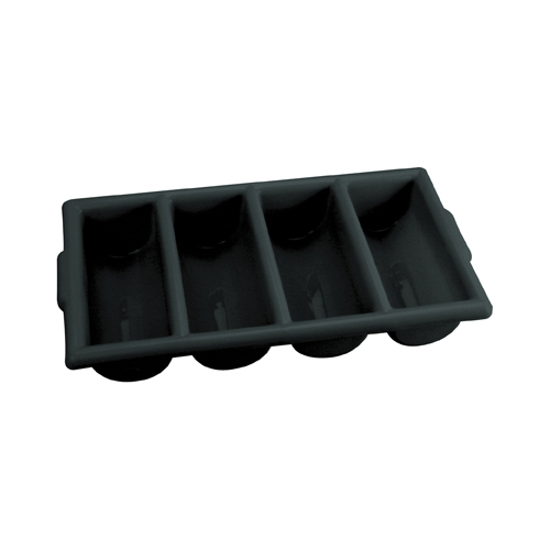 CHEF INOX CUTLERY BOX-4-COMP BLACK