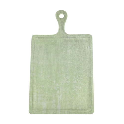 MANGOWOOD SERVING BOARD RECT w/HDL 300x400x200mm GREEN