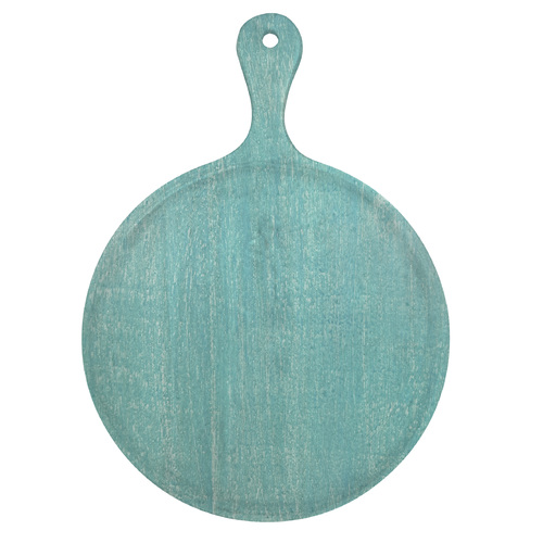 MANGOWOOD SERVING BOARD ROUND w/HDL 570x780x35mm AQUA