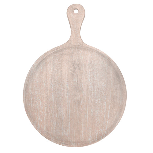 MANGOWOOD SERVING BOARD ROUND w/HDL 570x780x35mm CORAL