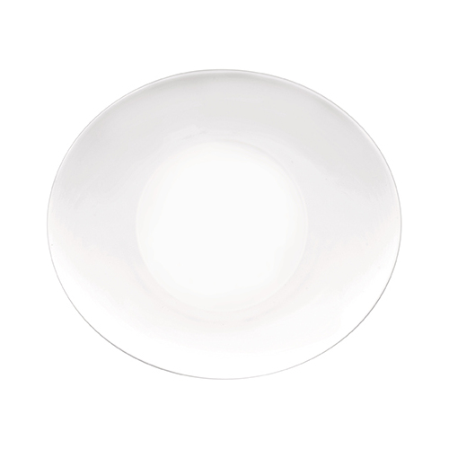 PROMETEO-OVAL PLATTER 270x240mm COUPE WHITE