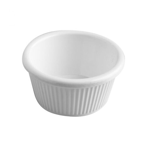 SUPERWARE RAMEKIN FLUTED WHITE - 60x35mm 55ml (20155)