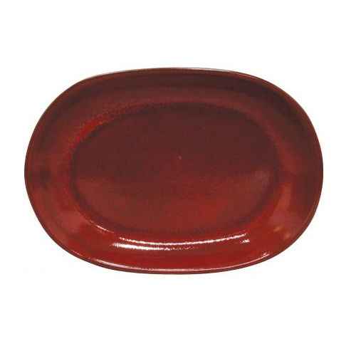 ARTISTICA OVAL SERVING PLATTER-305x210mm REACTIVE RED