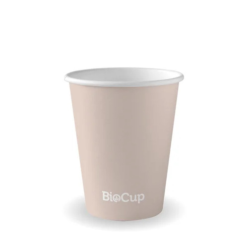 8oz Aqueous Coated Hot Paper BioCup - stone Pack Size 1000