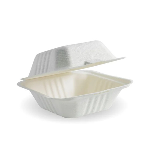 15x15x8cm (6x6") clamshell - white Pack Size 500