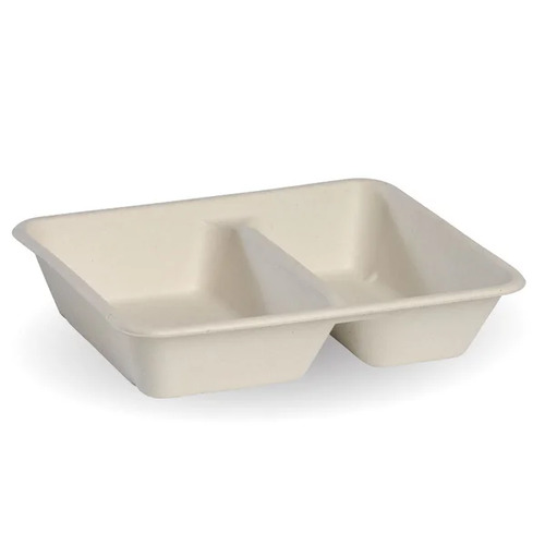 2 compartment base - 240x180x50mm - 530/380ml - natural Pack Size 500