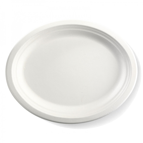 32x25cm (12.5x10") oval plate - white Pack Size 500