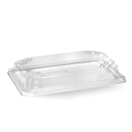 Large sushi tray PLA lid - clear Pack Size 600