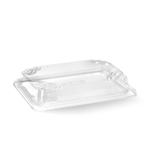 Medium sushi tray PLA lid - clear Pack Size 600