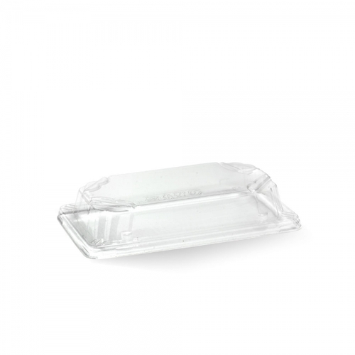 Small sushi tray PLA lid - clear Pack Size 600