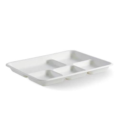 5-compartment tray - 260x209x25mm - white Pack Size 500