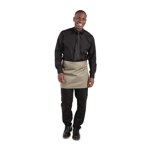 Whites Short Bistro Apron Olive - 750x373mm 29.5x14.7"