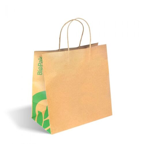 Large twist handle paper bags - kraft Pack Size 250