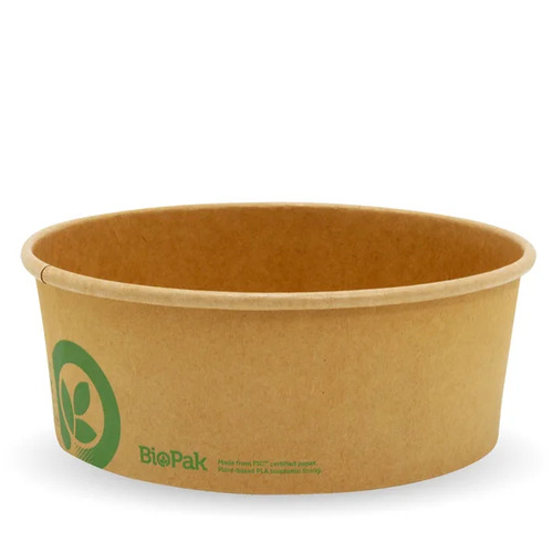 1300ml Extra Large BioBowl - printed kraft-look Pack Size 200