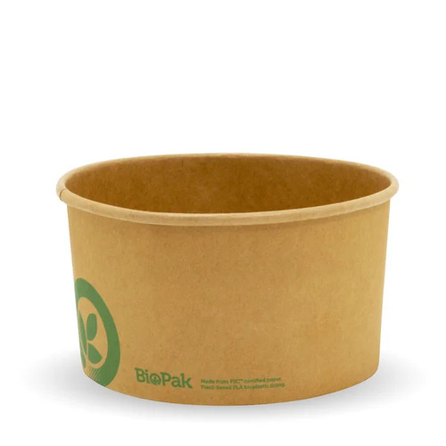 1000ml Large BioBowl - printed kraft-look Pack Size 400