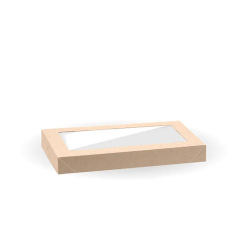 BioBoard Catering Tray PLA Windowed Lid - Extra Small - FSC Mix - kraft Pack Size 100