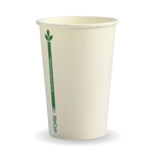 320ml (10oz) cup (fits small lids) - white green line Pack Size 1000