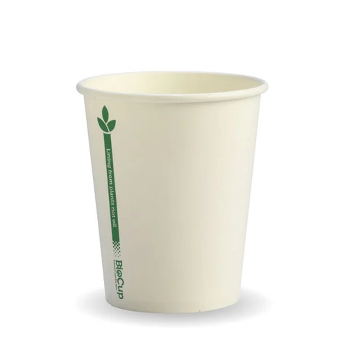 280ml (8oz) cup (fits small lids) - white green line Pack Size 1000