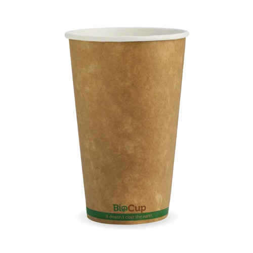 510ml (16oz) cup (fits large lids) - kraft green stripe Pack Size 1000