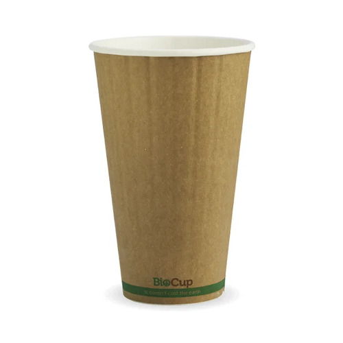 460ml (16oz) cup (fits large lids) - kraft green stripe Pack Size 600