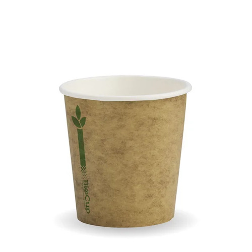 120ml (4oz) cup - printed kraft-look green line Pack Size 2000