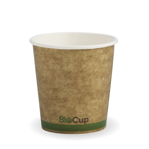 120ml (4oz) cup - printed kraft-look green stripe Pack Size 2000