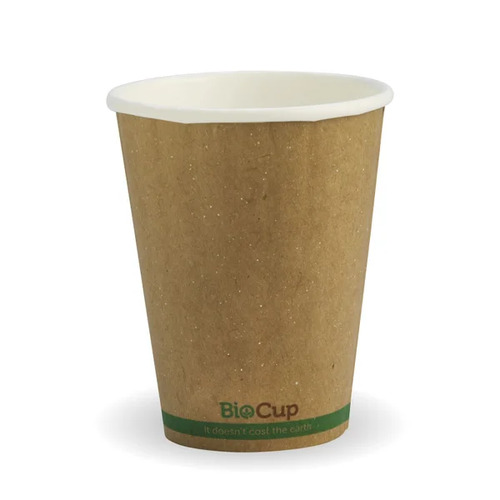 255ml (8oz) cup (fits small lids) - kraft green stripe Pack Size 1000