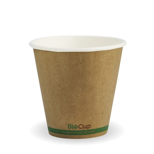 295ml (8oz) (90mm) cup (fits large lids) - kraft green stripe Pack Size 1000