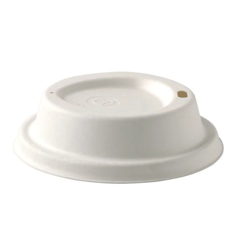 90mm Pulp Coffee Lids for 12 16 &amp; 20oz - white