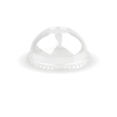 90mm PET Dome lid - straw slot - fits all 90mm cups - clear Pack Size 1000