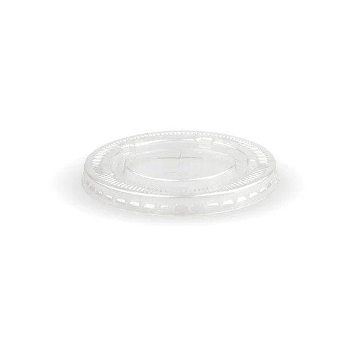 90mm PET large lid - straw slot - fits all 90mm cups - clear Pack Size 1000