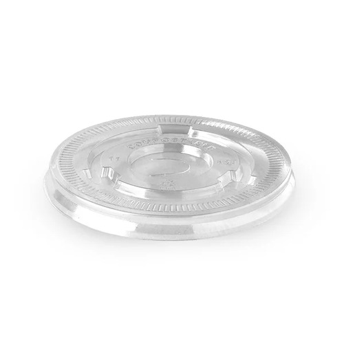 90mm PLA large lid - straw slot - fits all 90mm cups - clear