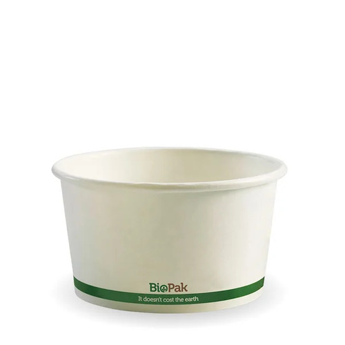 430ml (12oz) bowl - white green stripe Pack Size 500