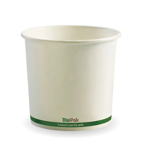 740ml (24oz) bowl - white green stripe