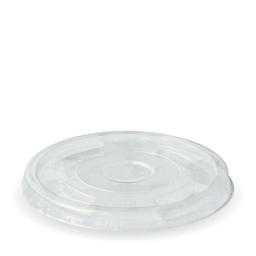 300-700ml cup flat lid with x-slot - clear Pack Size 1000