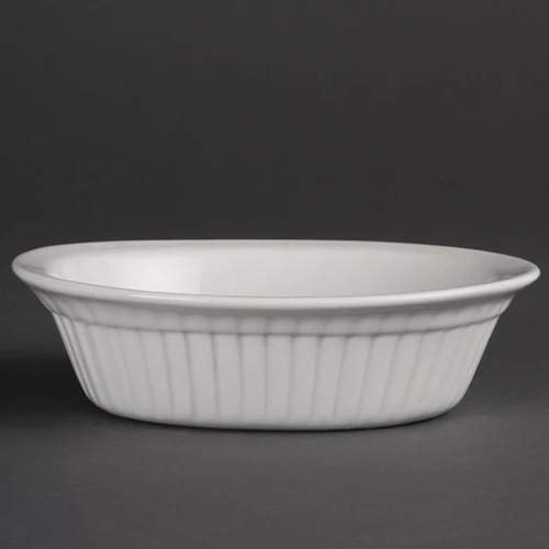 Olympia Whiteware Oval Pie Dish - 46Hx170Wx133mmD (Box 6)