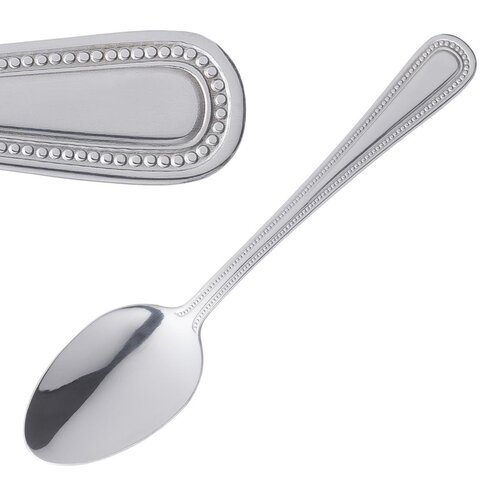 Bead Dessert Spoon St/St (Box 12)