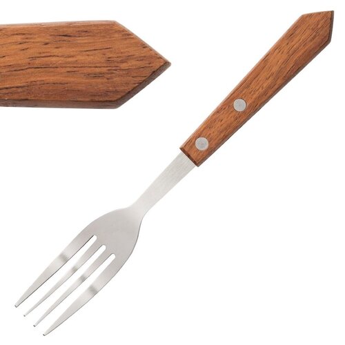 Steak Forks Wood - 4" (Box 12)