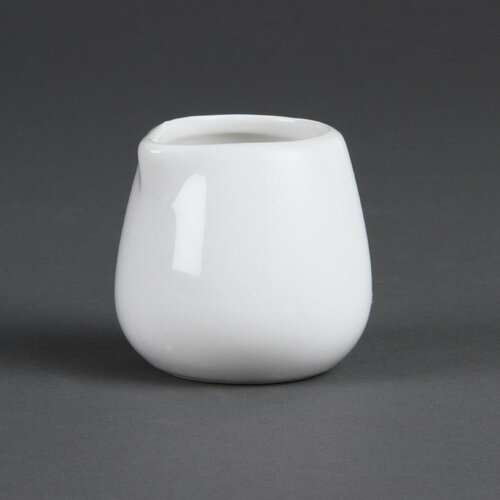 Olympia Whiteware Cream/Milk Jug - 8oz (Box 12)