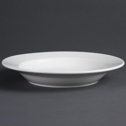 Olympia Whiteware Deep Plate - 27cm 10.75" (Box 6)