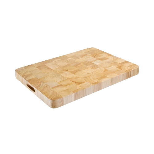 Vogue Rectangular Wooden Chopping Board Large - 610x455x45mm 24x18x1 3/4"