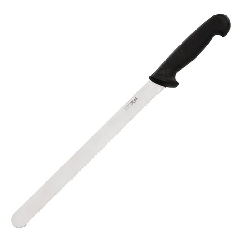 Hygiplas Slicer Serrated Black - 12"