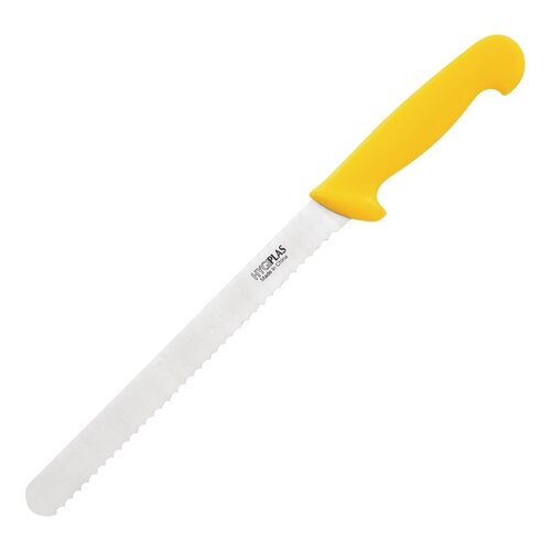 Hygiplas Slicer Serrated Yellow - 10"