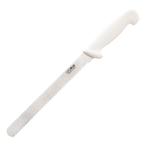 Hygiplas Slicer Serrated White - 10"