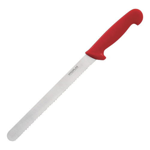 Hygiplas Slicer Serrated Red - 10"