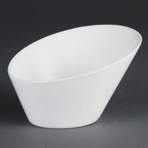 Olympia Whiteware Oval Sloping Bowl - 203x176mm 8x 1/4" 700ml (Box 3)