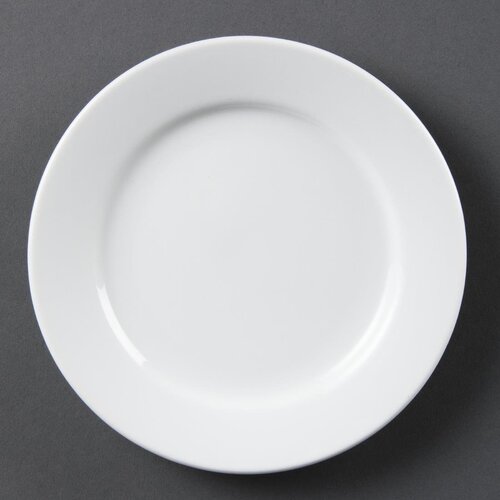 Olympia Whiteware Wide Rimmed Plate - 16.5cm 6.5" (Box 12)