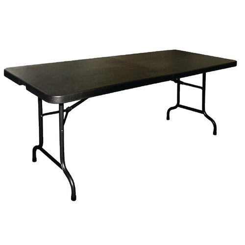 EDLP - Bolero Centre Folding Black Table - 6ft Long