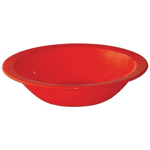 Olympia Kristallon Polycarbonate Bowl Red - 400ml 14oz 6 3/4" (Box 12)