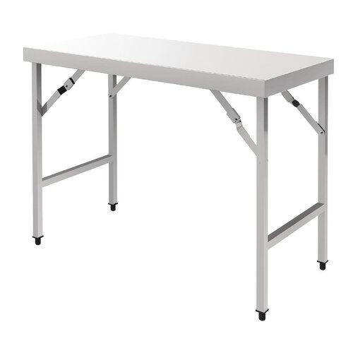 Vogue Folding Table St/St - 1200x600x900mm 47 1/4x 23 1/2 x 35 1/2"